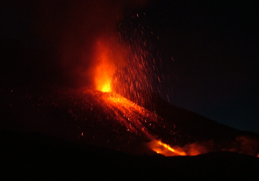 Etna_volcano_in_eruption David M Pyle Creative Commons