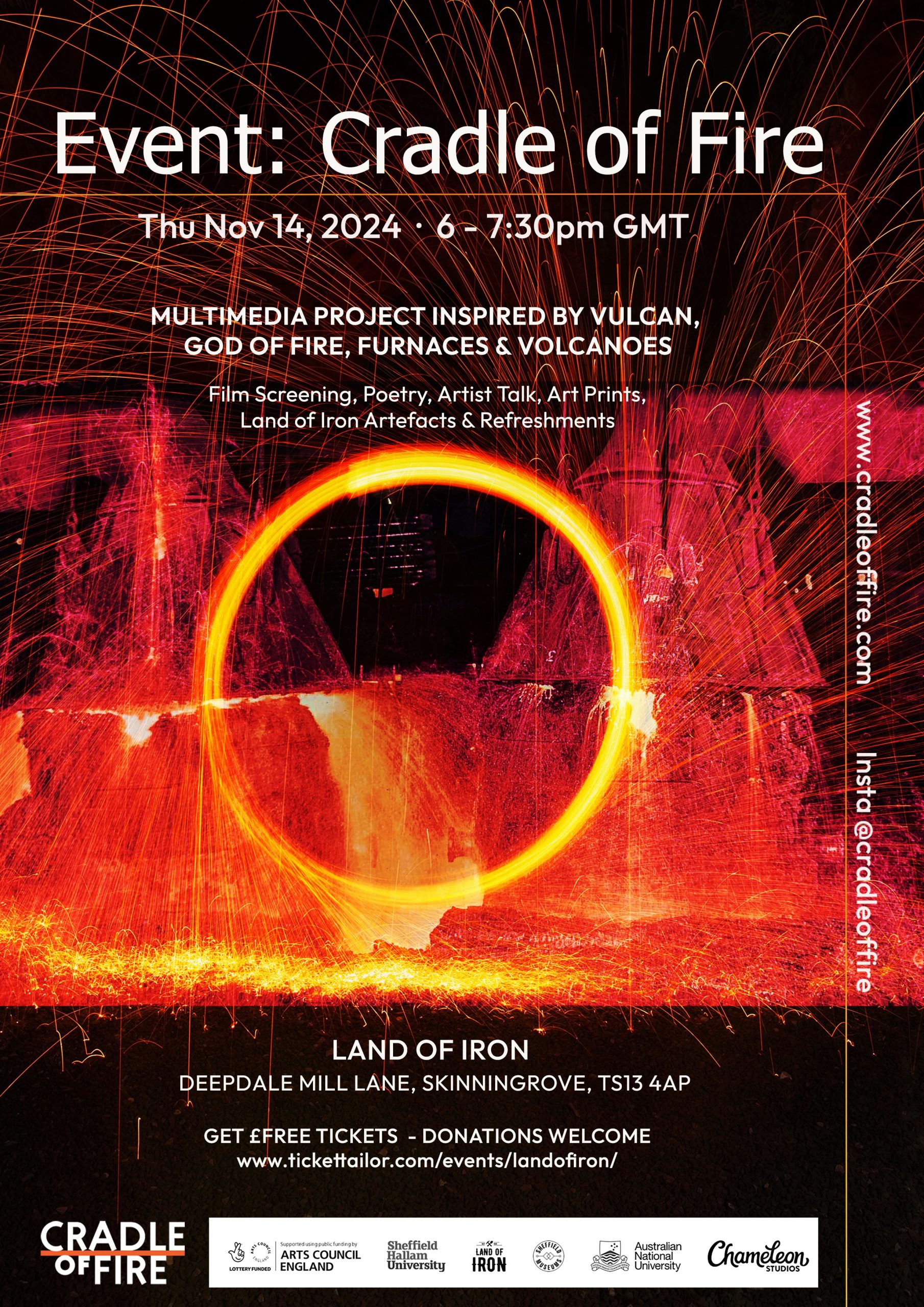 Cradle Of Fire-Land Of Iron event final flyer